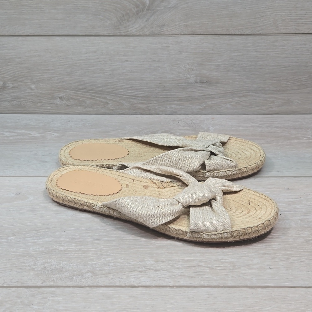 J.Crew Women Espadrille Sandals Crisscross Strap shoes sz 8